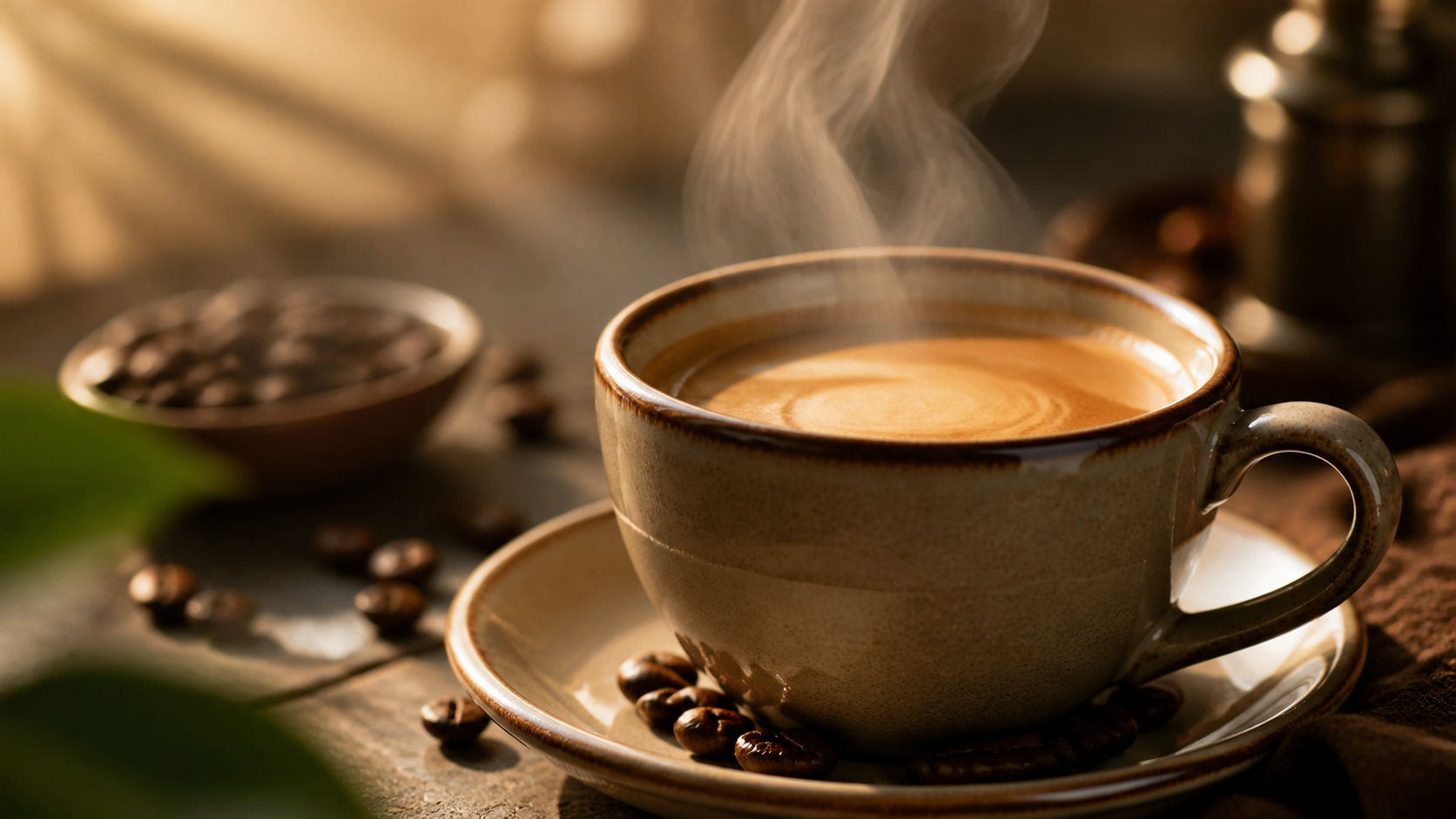 Coffee product video prompt example
